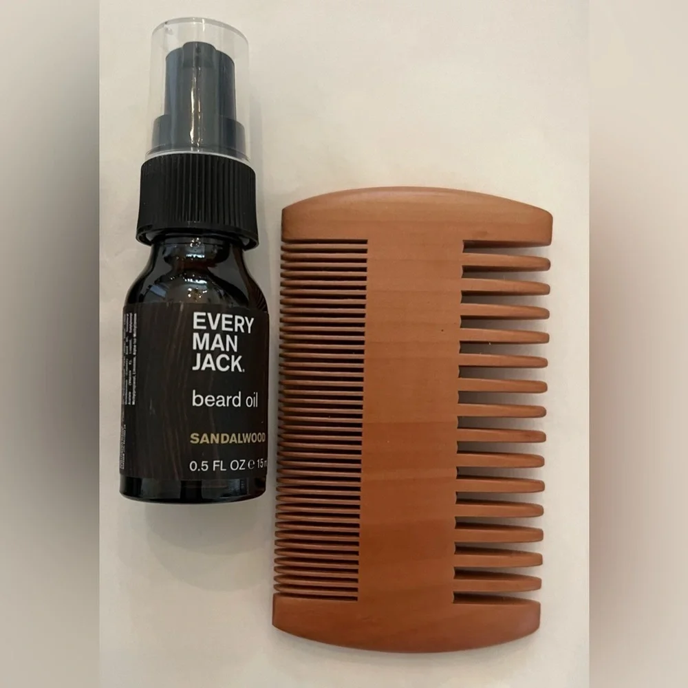 New never used every man jack beard grooming travel set